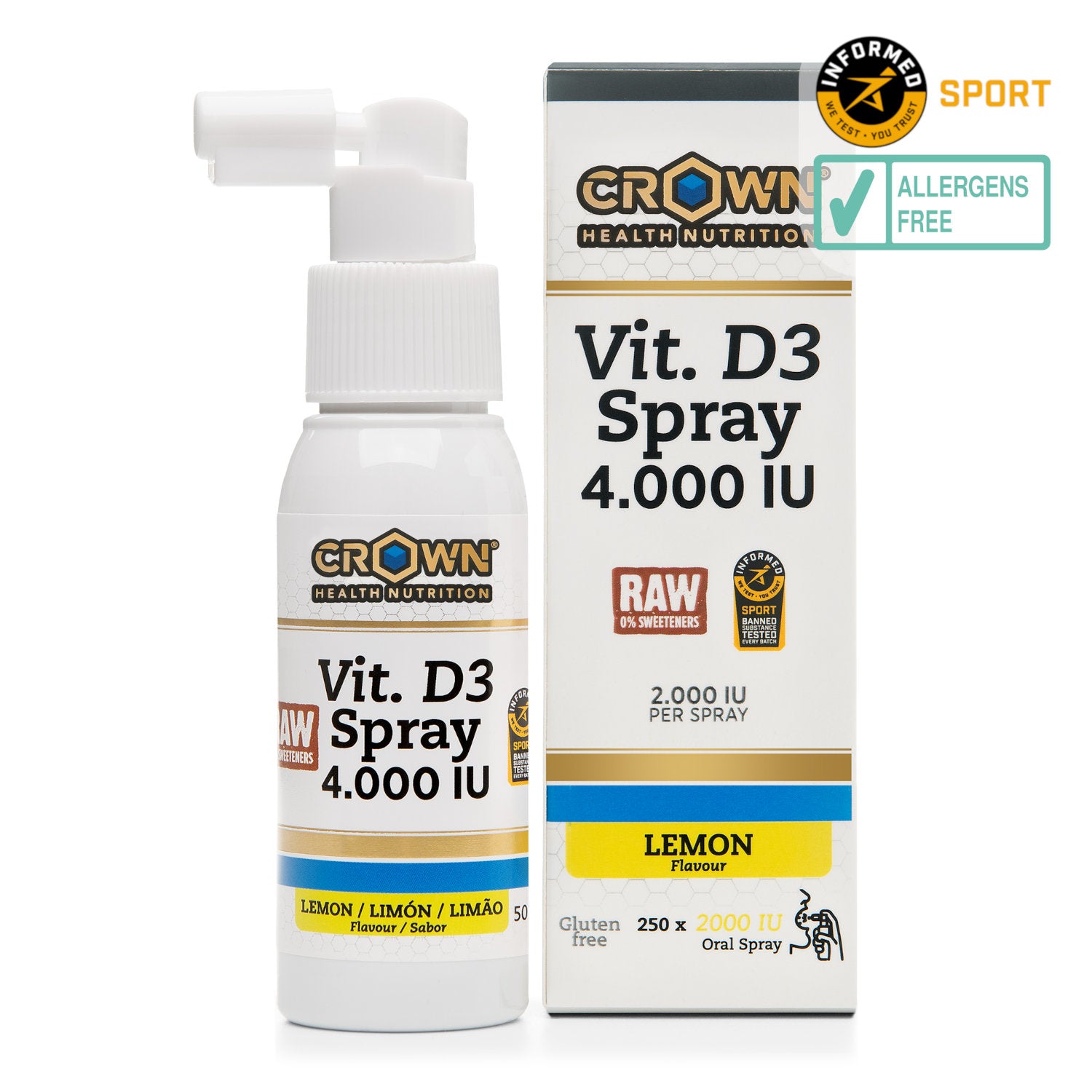 Vit D3 Spray 4000 IU RAW (no sweeteners) – main product image